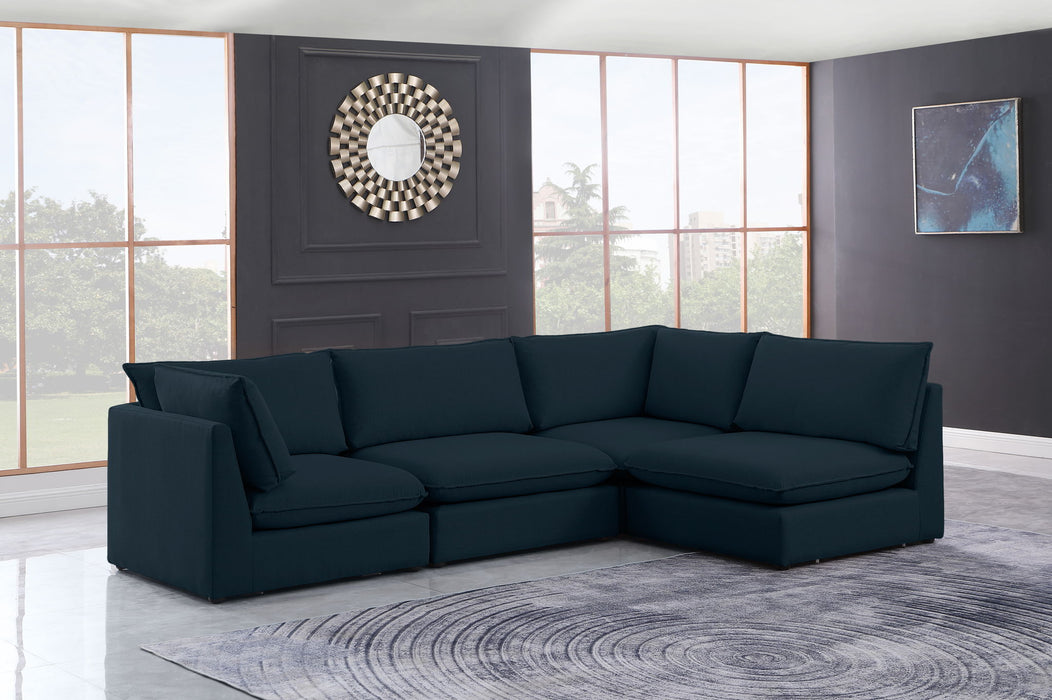Mackenzie Linen Textured Fabric Upholstered Modular Sectional