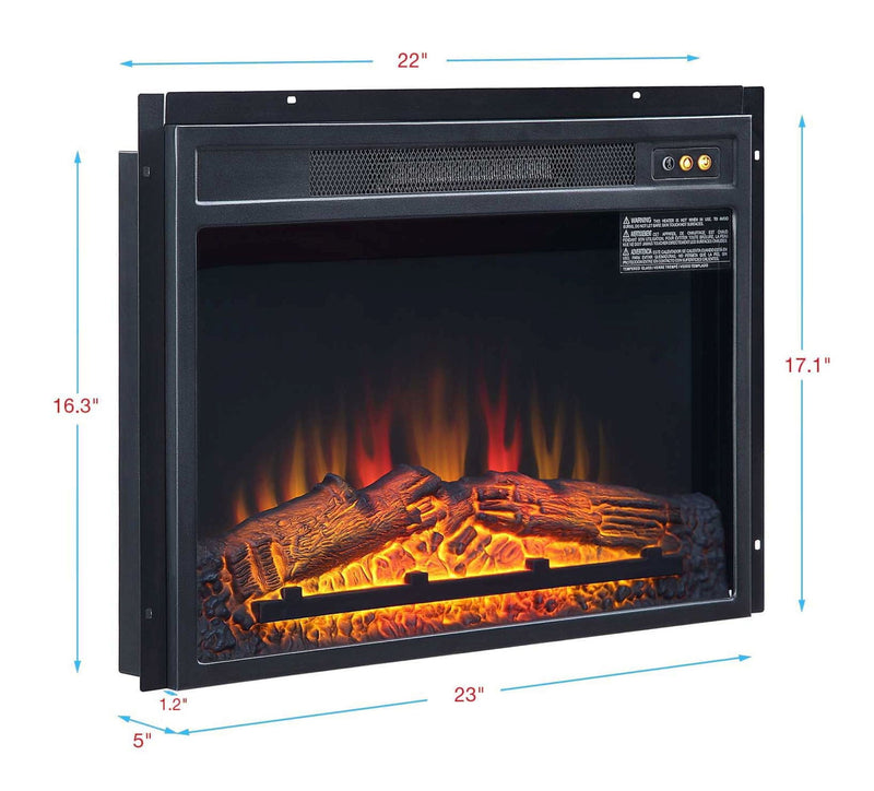 Electric Fireplace - Black