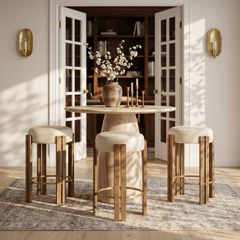 Harrison - Vegan Leather Counter Stool