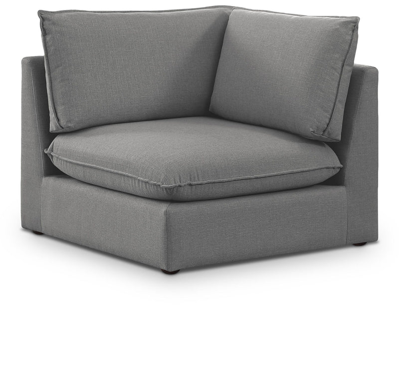 Mackenzie Linen Textured Fabric Upholstered Modular Corner Chair