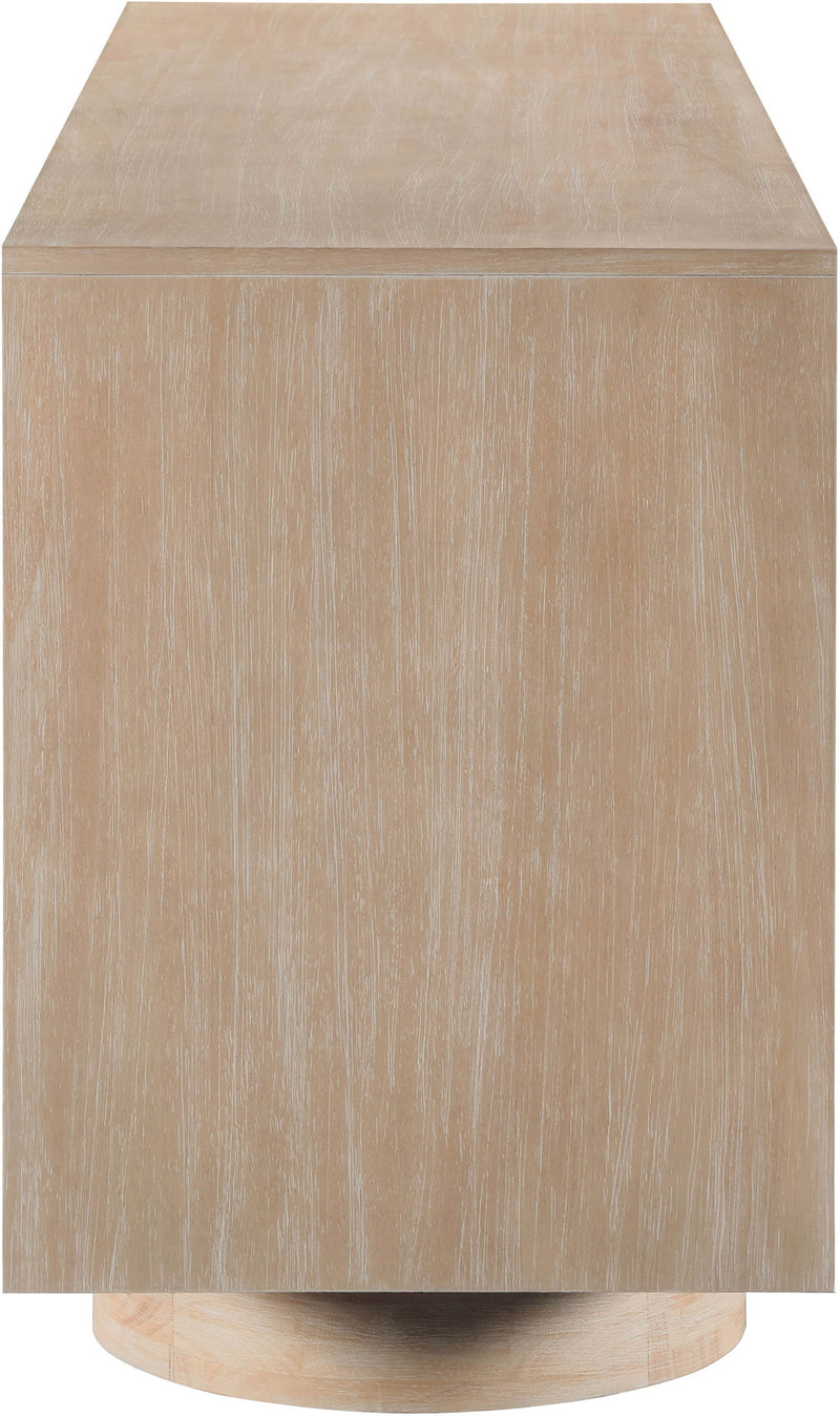 Windsor Natural Solid Wood And Natural Cane Sideboard / Buffet