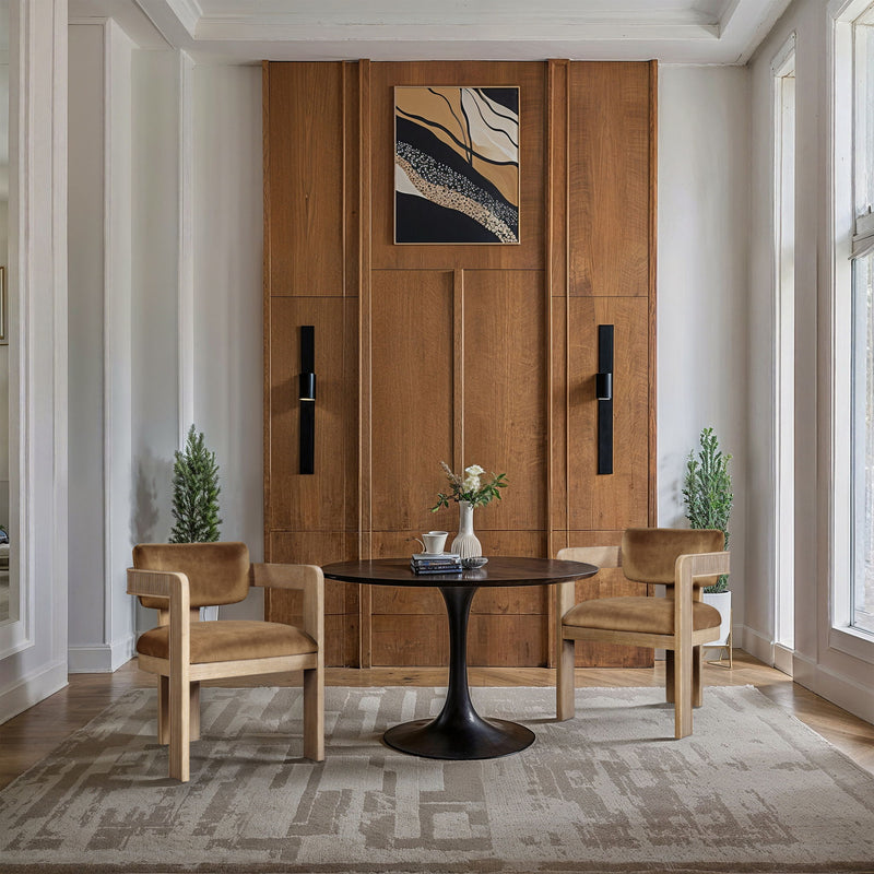 Sacha Saddle Velvet Upholstered Dining Chair