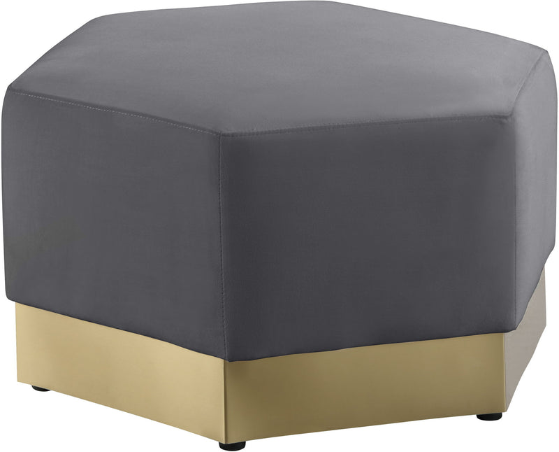 Marquis Velvet Upholstered Ottoman