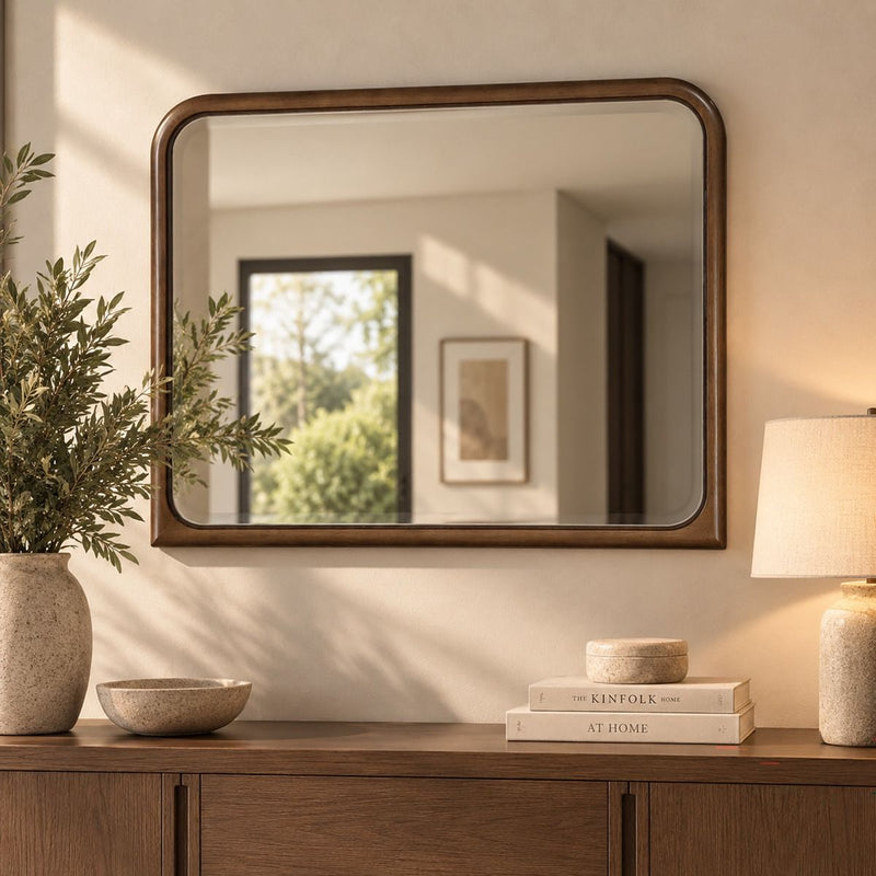 Leanna - Mirror - Brown Oak