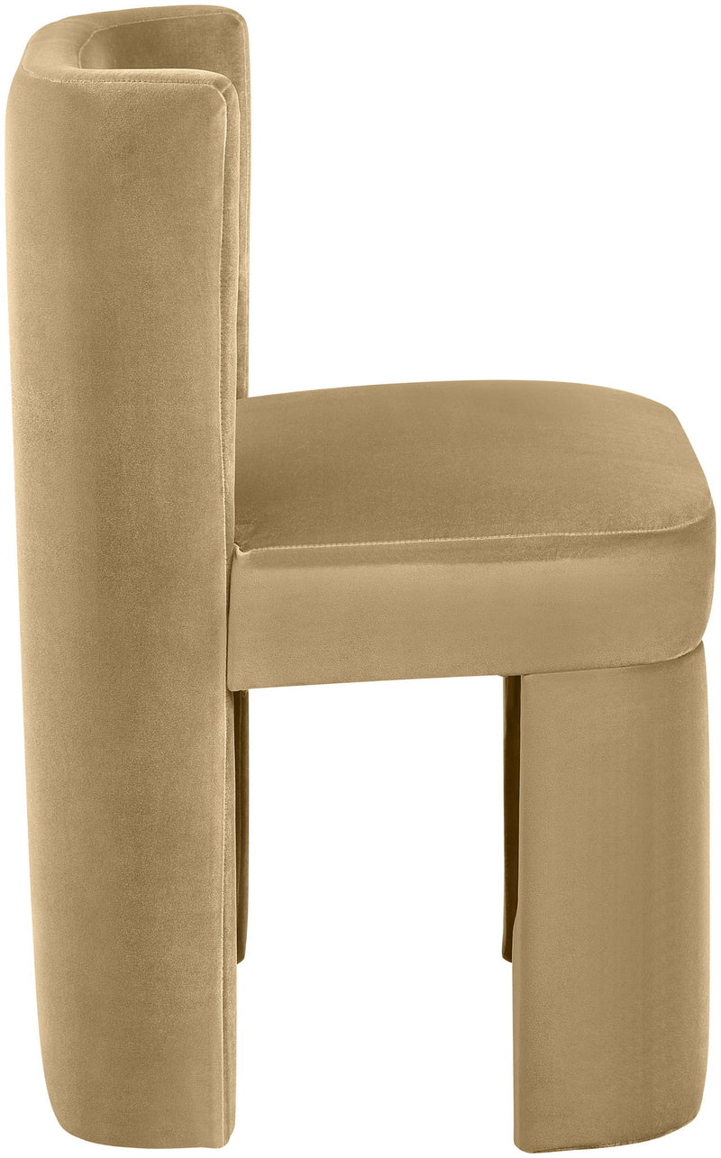 Zuno - Velvet Performance Fabric Upholstered Dining Chair (Set of 2)
