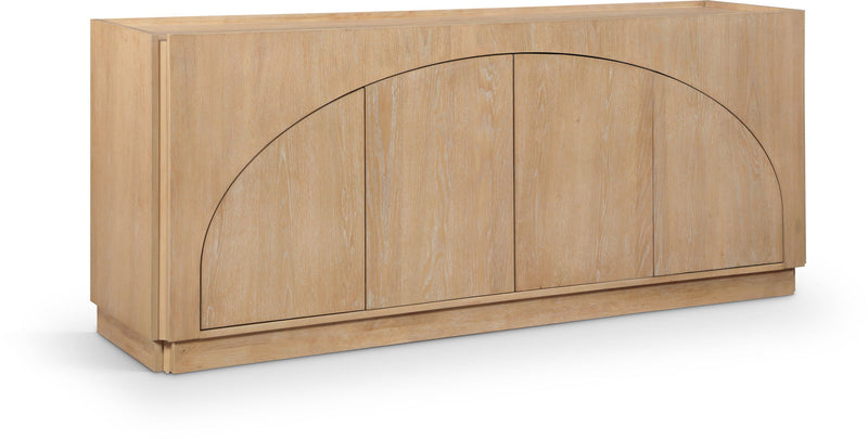 Everson Natural Oak Veneer And Solid Wood Sideboard/Buffet