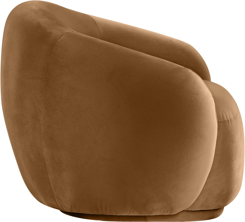 Emery Saddle Velvet Upholstered Chair
