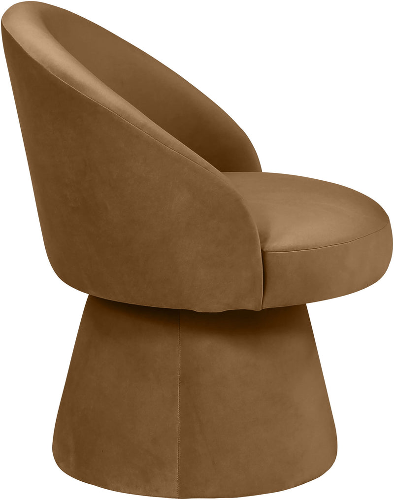 Selene - Upholstered Swivel Dining Chair