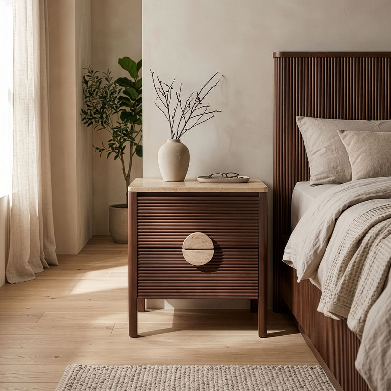 Varenna - 22" Acacia Wood Nightstand