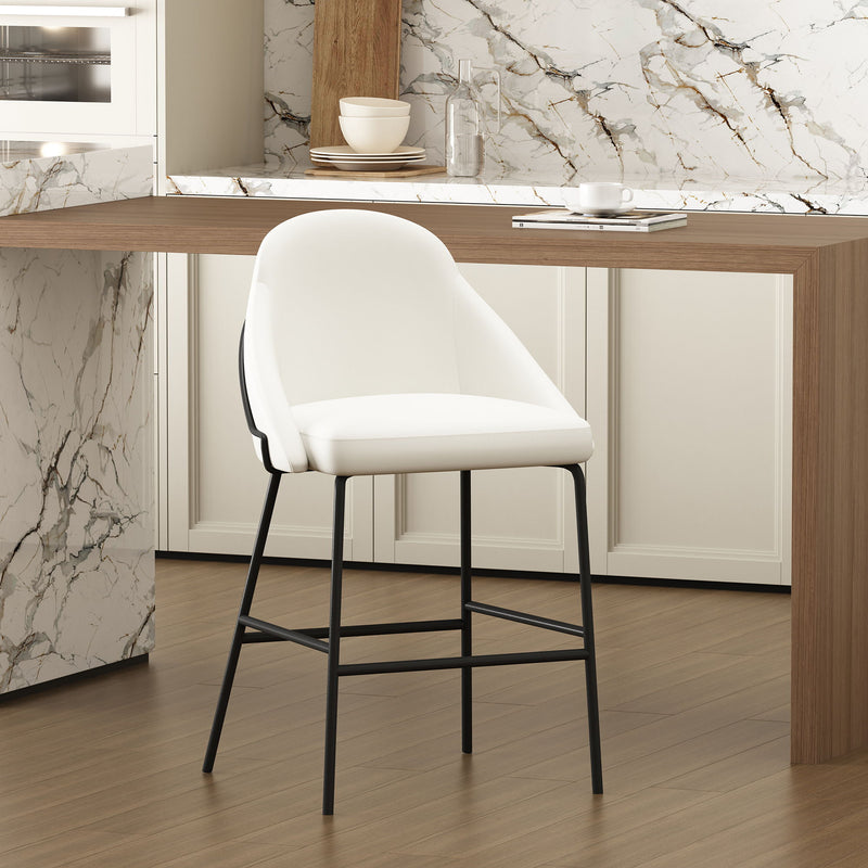 Manhattan Gracie - Counter Stool With Black Base