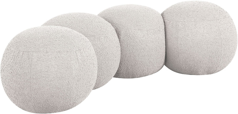Apollo - Boucle Fabric Bench