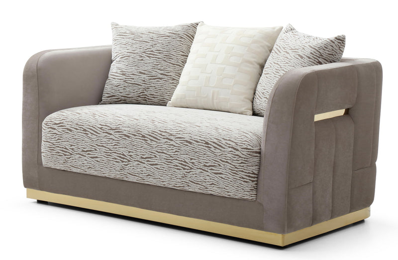 Lexington - Loveseat - Brown / Light Beige