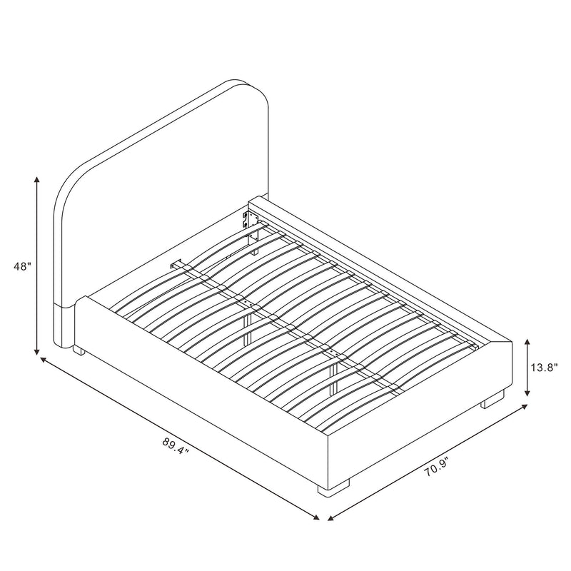 Clifton - Rounded Edge Upholstered Bed