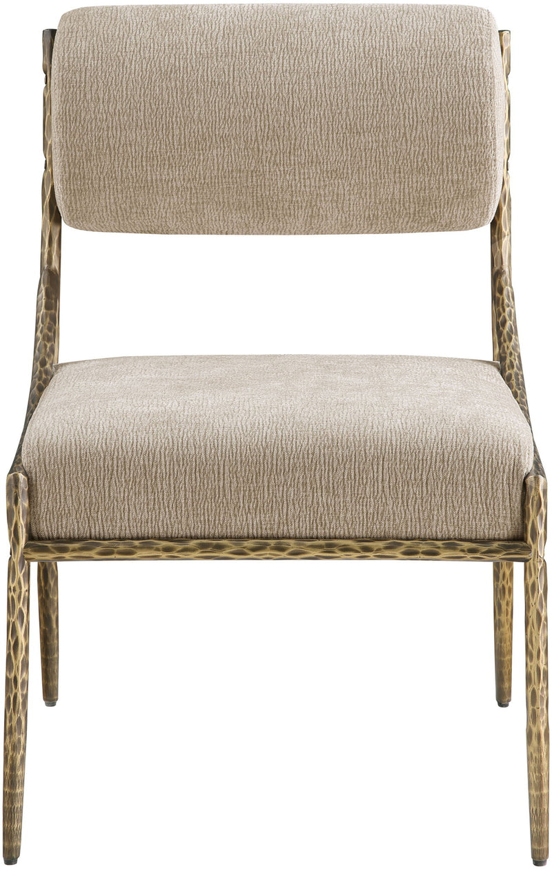 Bastille - Upholstered Dining Side Chair (Set of 2) - Brass Frame