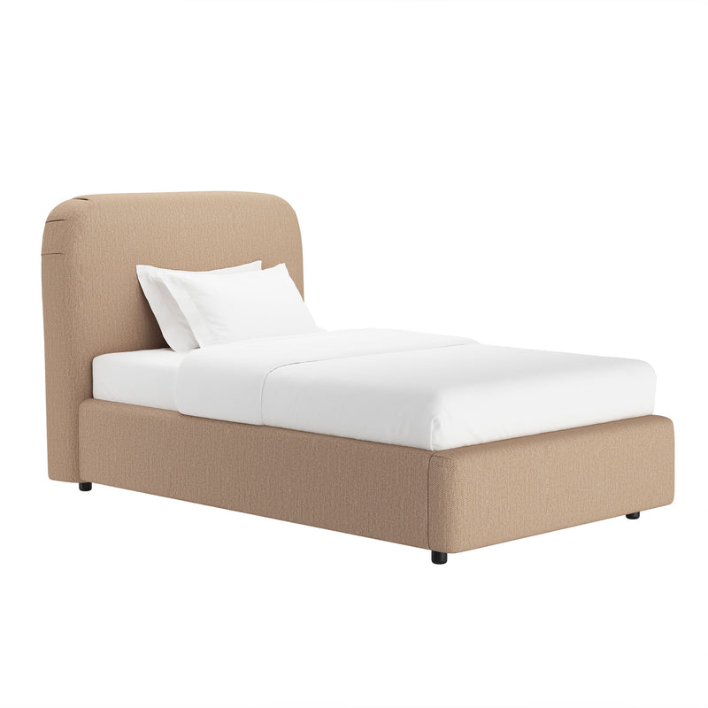 Flair - Rounded Upholstered Bed