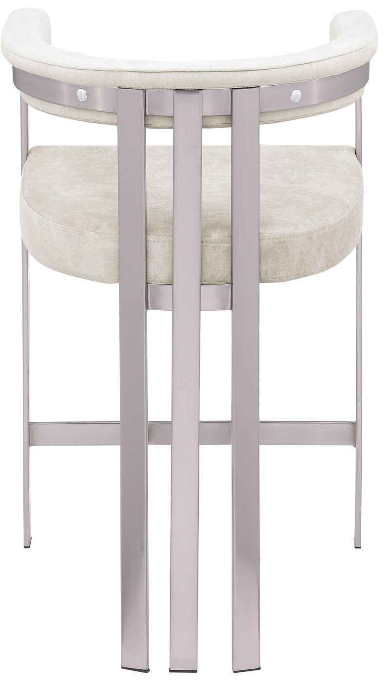 Marcello Stone Velvet Upholstered Counter Stool