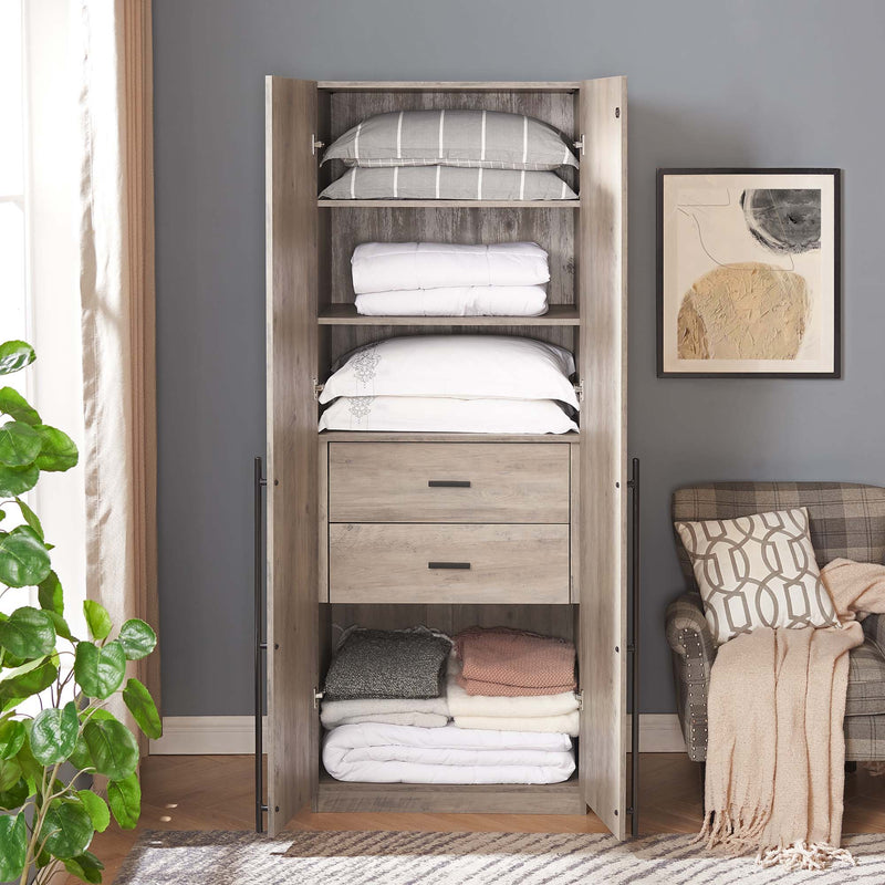 Manhattan Lee - Wooden Wardrobe Closet