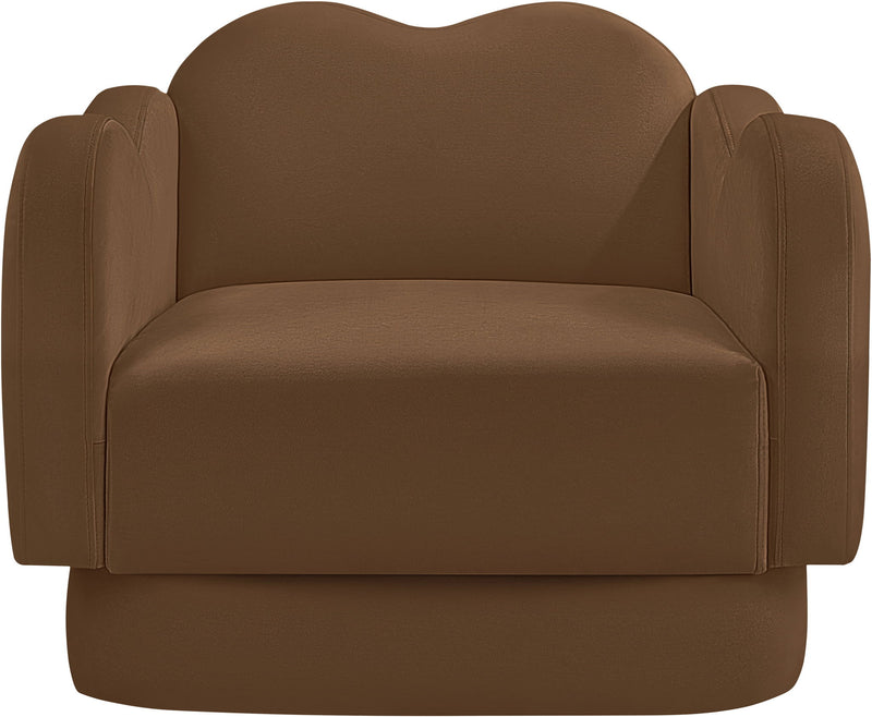 Bloom Saddle Velvet Upholstered Chair