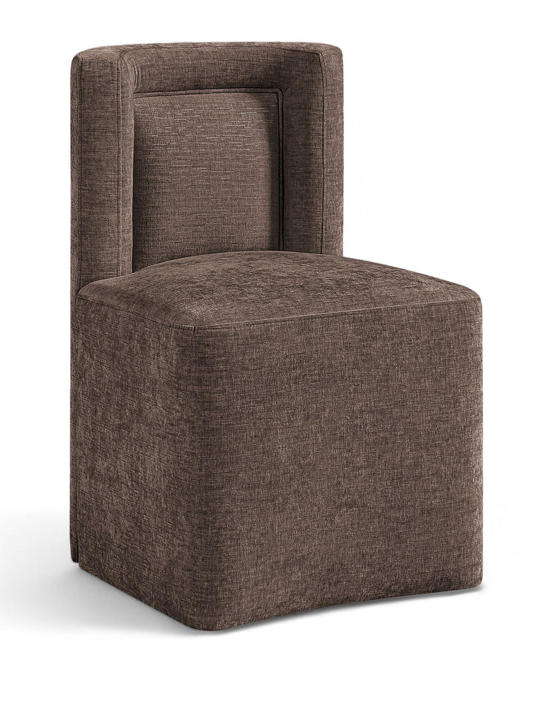 Duvina - Chenille Performance Fabric Dining Chair (Set of 2)