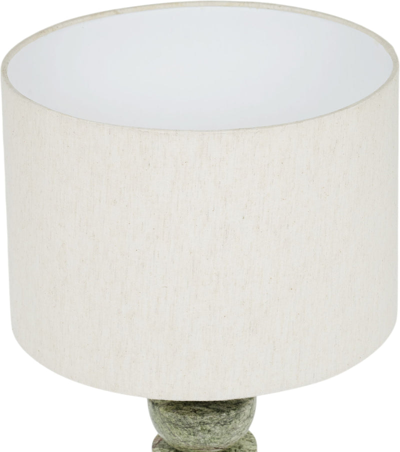 Opus - Linen Textured Fabric And Brass Table Lamp