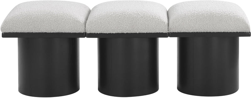 Pavilion - 3 Piece Modular Bench With Black Base