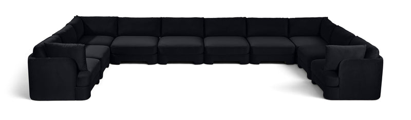 Hammond - Velvet Performance Fabric Upholstered 10 Piece Sectional