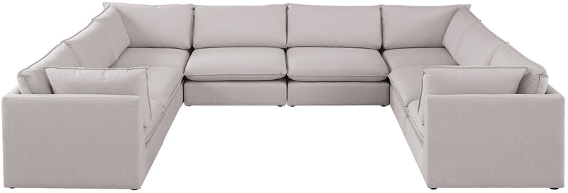 Mackenzie Linen Textured Fabric Upholstered Modular Sectional