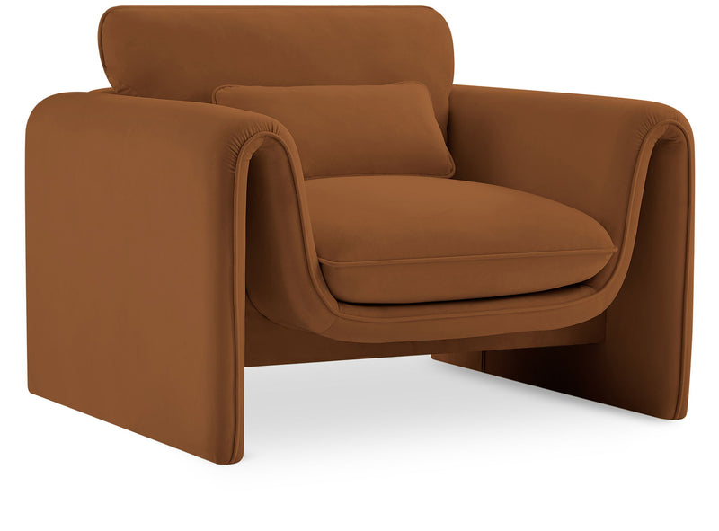 Sloan Saddle Velvet Upholstered Chair