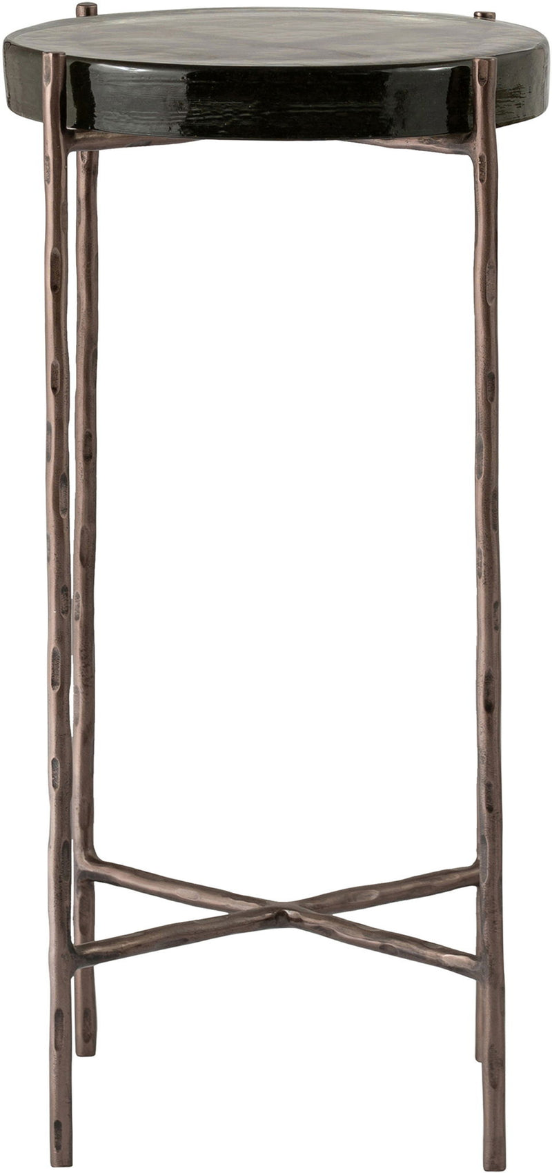 Vetra - Iron Base Bunching End Table - Bronze