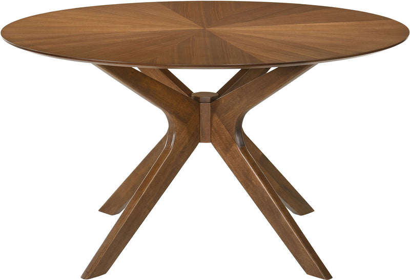Woodson 54" Walnut Solid Wood And Walnut Veneer Dining Table