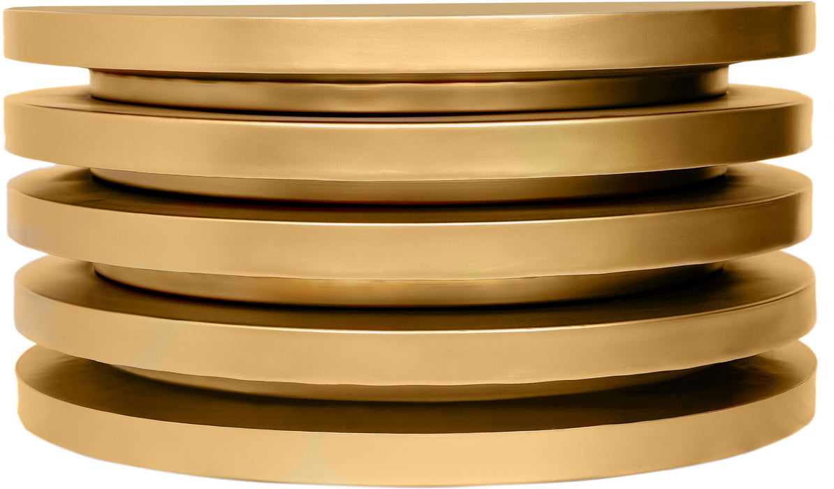 Levels Gold Iron Coffee Table