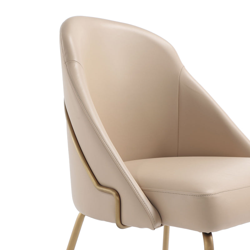 Manhattan Gracie - Dining Chair With Gold Legs