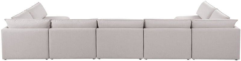 Mackenzie Linen Textured Fabric Upholstered Modular Sectional