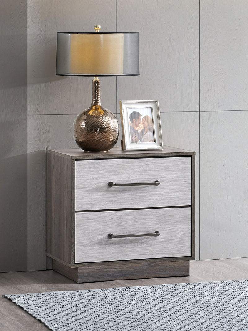 Aberdeen - Nightstand - Gray / Oak