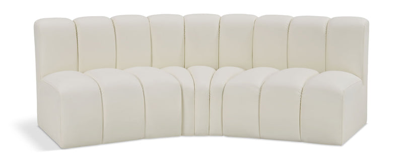 Arc - Faux Leather 3 Piece Modular Corner Sofa