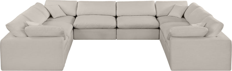 Comfy - 8 Piece Linen Modular Sectional