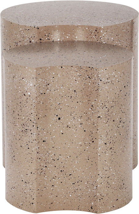 Dimple - Modular End Table - Terazzo Finish