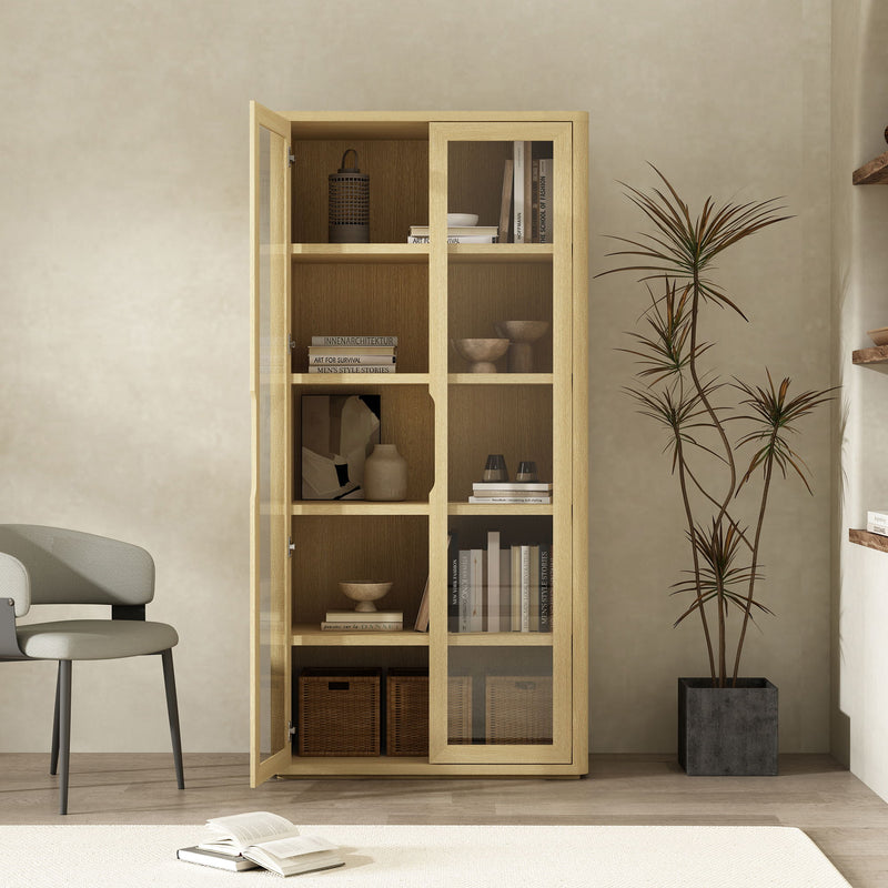 Manhattan Rivington - Bookcase Cabinet With Glass Doors