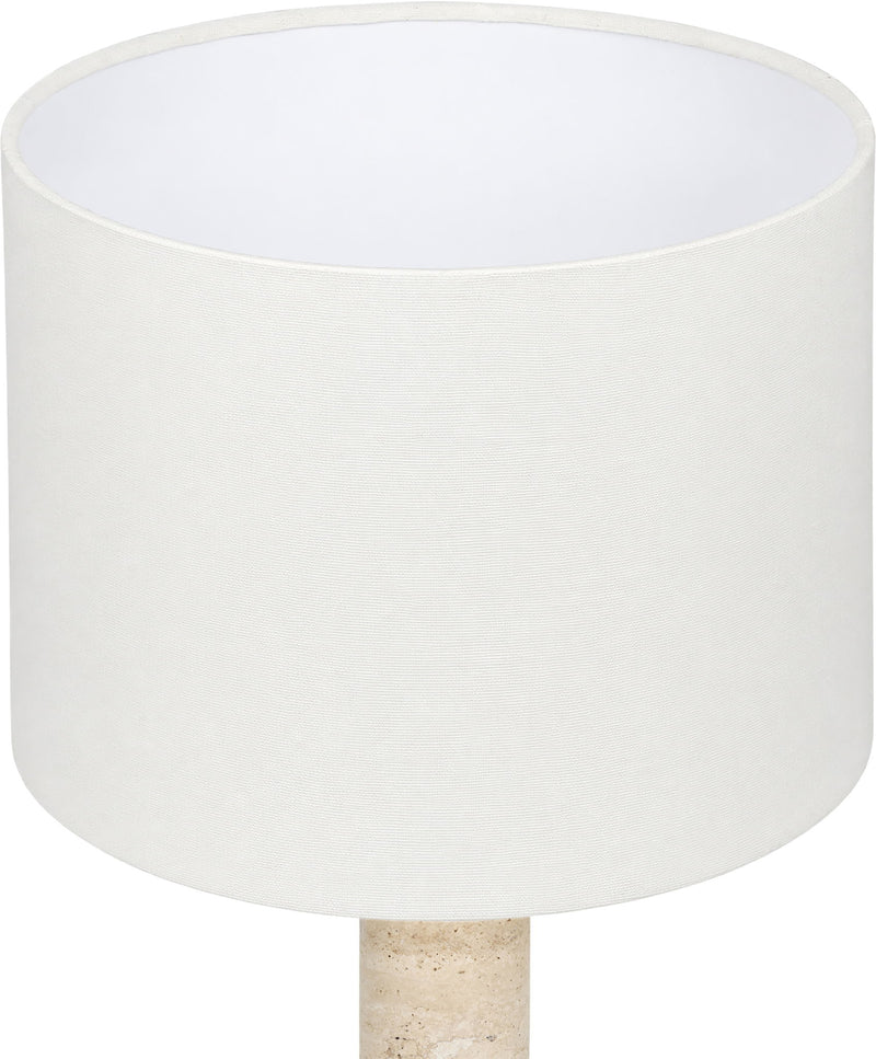 Opaline - Linen Textured Fabric And Brass Table Lamp