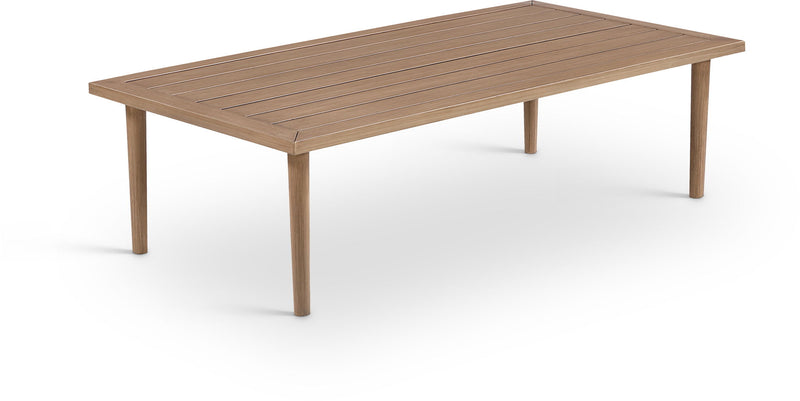 Laguna Natural Aluminum Outdoor Patio Coffee Table