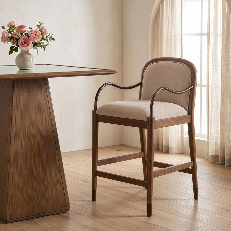 Cambria - Fabric Upholstered Counter Stool