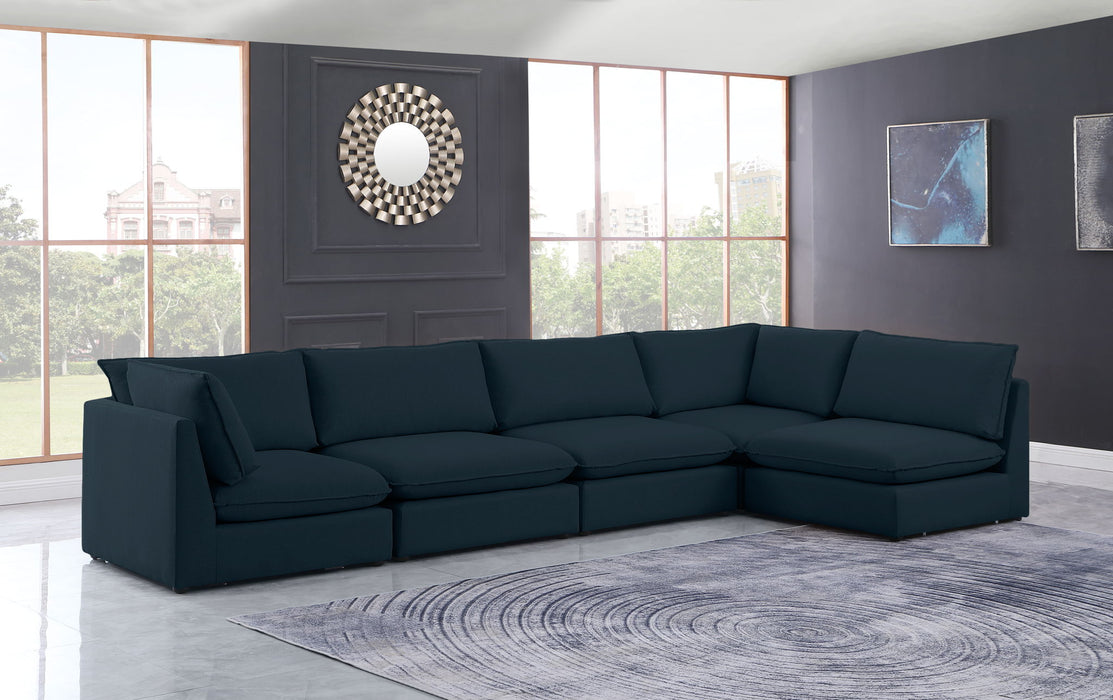 Mackenzie Linen Textured Fabric Upholstered Modular Sectional