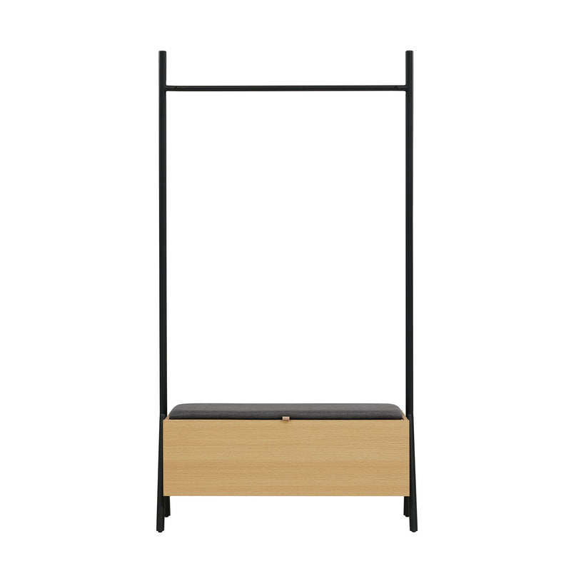 Paloma - Open Hanging Closet - Light Oak