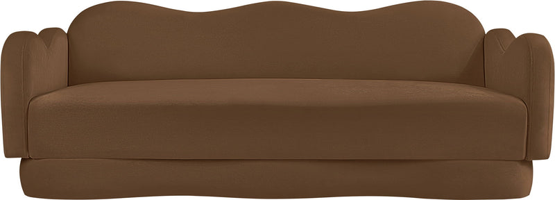 Bloom 82" Saddle Velvet Upholstered Sofa