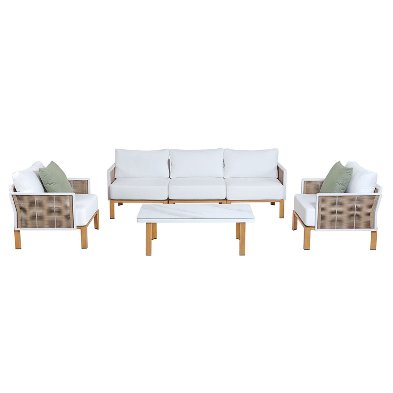 Vine - 4-Piece Conversation Set - White