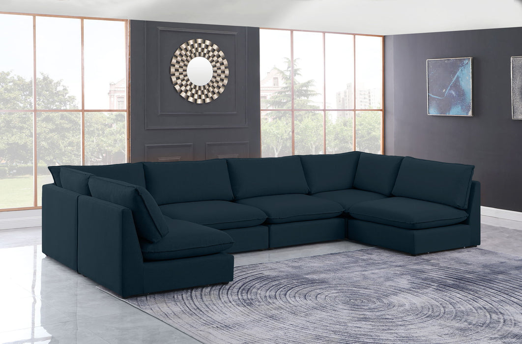 Mackenzie Linen Textured Fabric Upholstered Modular Sectional