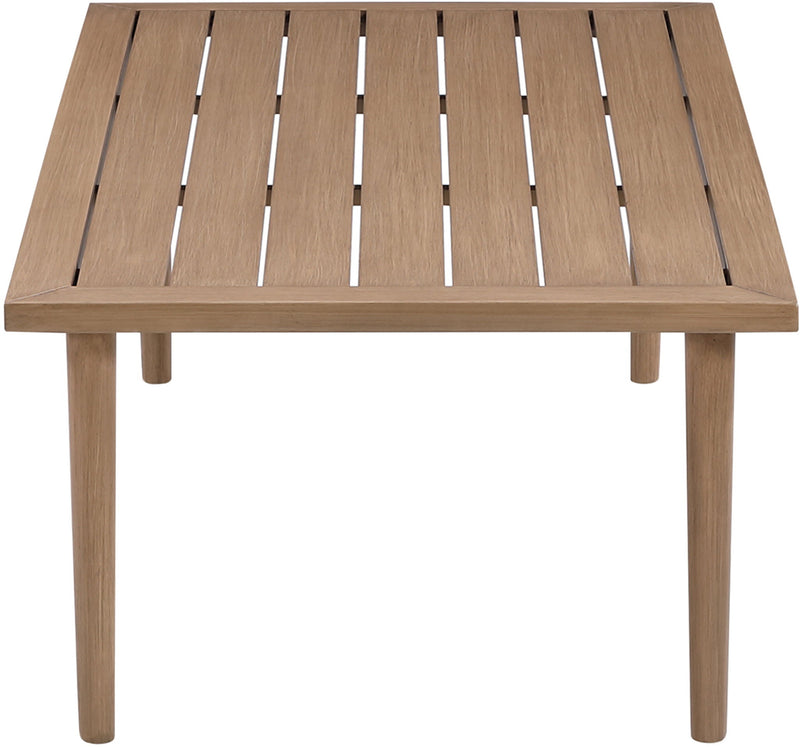 Laguna Natural Aluminum Outdoor Patio Coffee Table