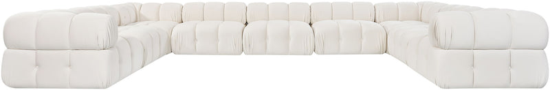 Orin - Velvet Performance Fabric Upholstered 9 Piece Sectional