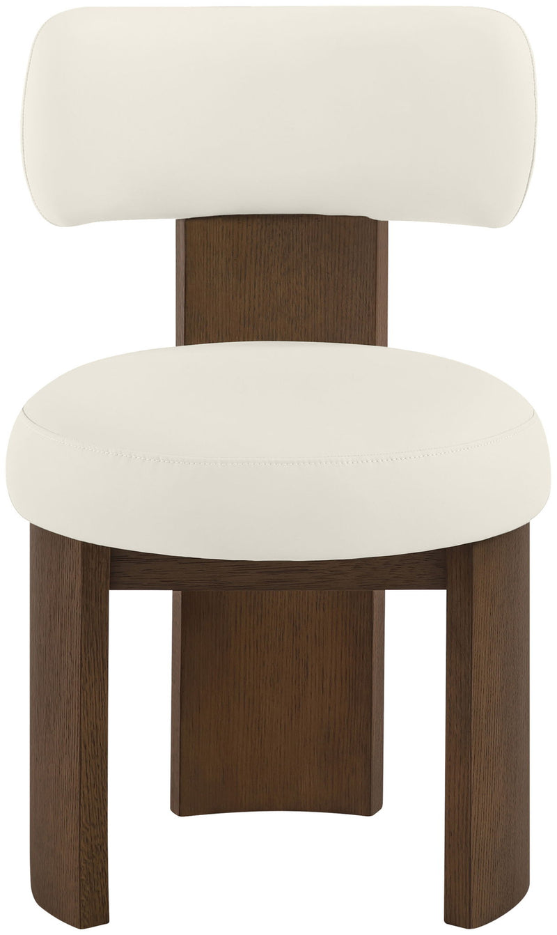 Atelier - Vegan Leather Upholstered Dining Chair (Set of 2) - Painted Brown Frame