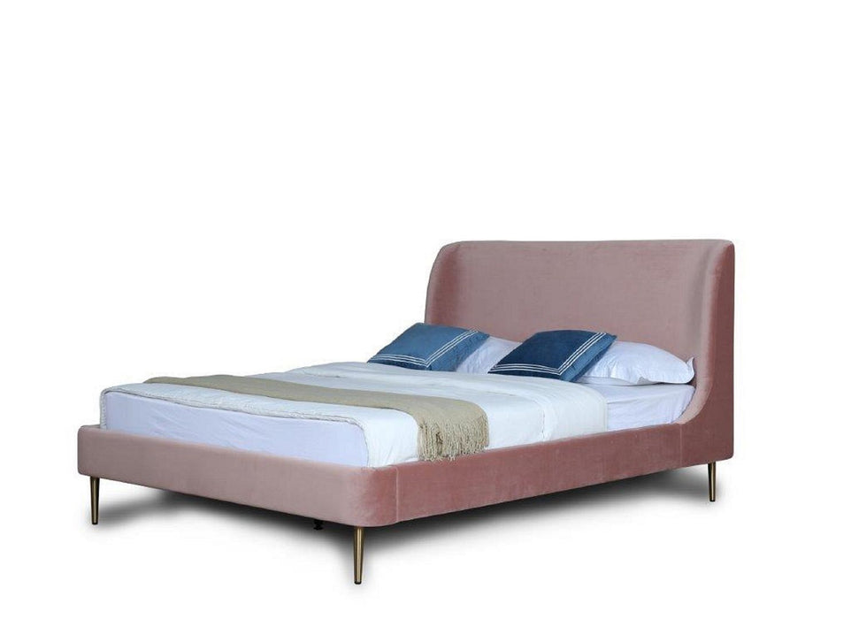 Manhattan Heather - Bed With Gold Legs